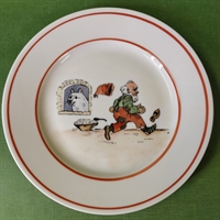 nissen med sin grød porcelæns tallerken gammel julepynt
